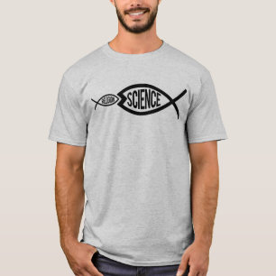 CAMISETA A CIÊNCIA É MAIOR DO QUE A RELIGIÃO