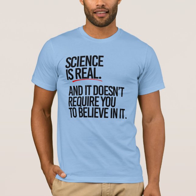 CAMISETA A CIÊNCIA É REAL (Frente)