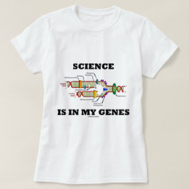 Camiseta A ciência está em meus genes (replicação de DNA)