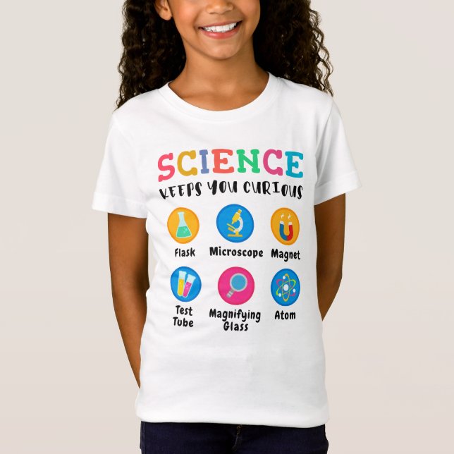 Camiseta A ciência mantém você curioso (Frente)