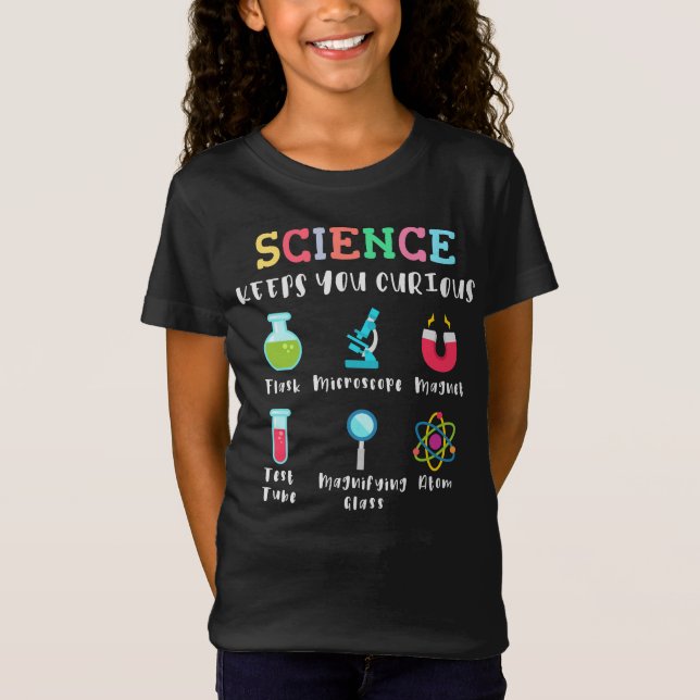 Camiseta A ciência mantém você curioso (Frente)