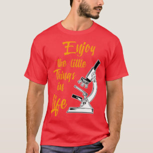 Camiseta A Ciência Natureza Da Bióloga Goza Das Coisas Pequ