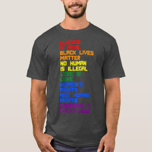 Camiseta A Ciência orgulho gay é vida negra real que import