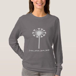 Camiseta A citação da Inspo vai para aqui manga longa