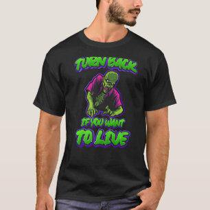 Camiseta A Citação De Halloween Volta Se Quiser Viver A Cic