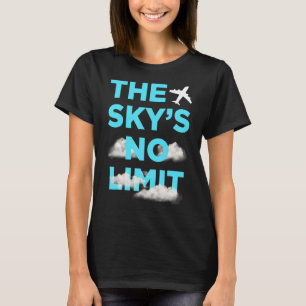 Camiseta A citação Motivacional Sem Limites do Céu