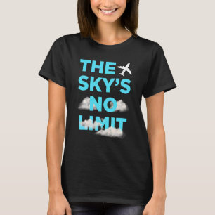 Camiseta A citação Motivacional Sem Limites do Céu