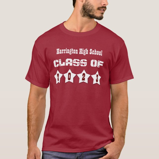 Camiseta A classe de 2023 ou todos os nomes feitos sob (Frente)