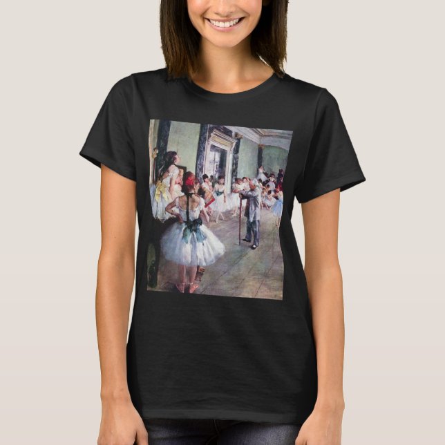 Camiseta A classe de dança de Edgar Degas, Arte Balé de Vin (Frente)