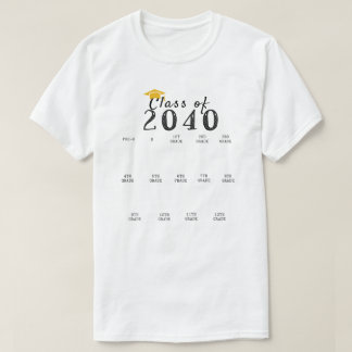 Camiseta A classe de graduação de impressão digital 2040 cr