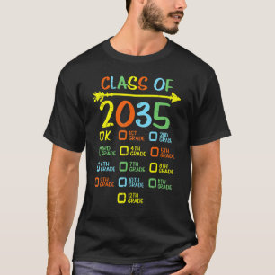Camiseta A Classe De Impressão À Mão Da Lista De Verificaçã