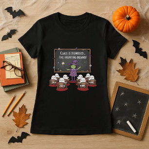Camiseta A Classe De Professores Do Dia de as Bruxas engraç
