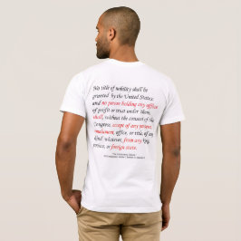 Camiseta A cláusula dos lucros dos homens da constituição