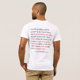 Camiseta A cláusula dos lucros dos homens da constituição