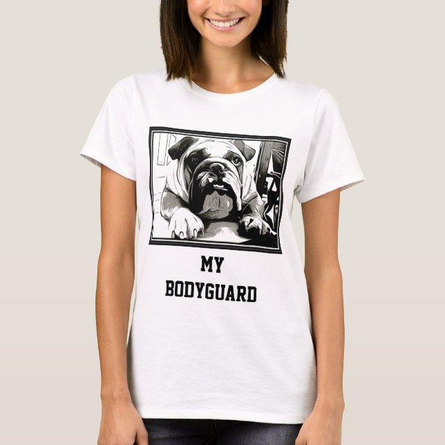 Camiseta "A coleção do buldogue inglês" (Frente)