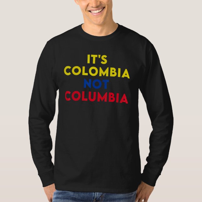 Camiseta A Colômbia não é colombiana 1 (Frente)