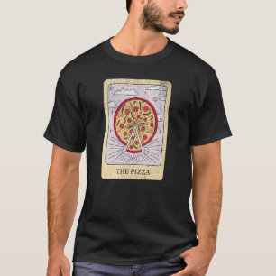 Camiseta A Comida De Pizza Tarot Card Retroativa Vintage Le