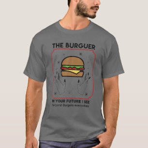 Camiseta A Comida Engraçada Burger Hamburger Lover Tarot Re