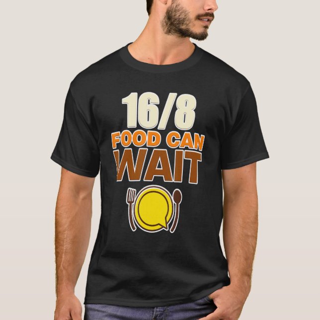 Camiseta A Comida Mens 168 Pode Esperar Um Nutrit De Colage (Frente)
