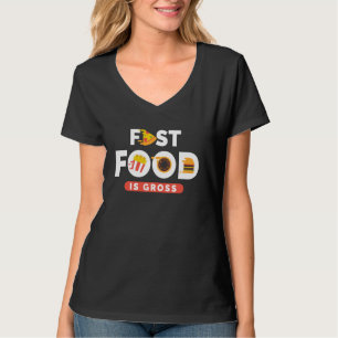 Camiseta A Comida Rápida É Uma Ótima Comida Gourmet