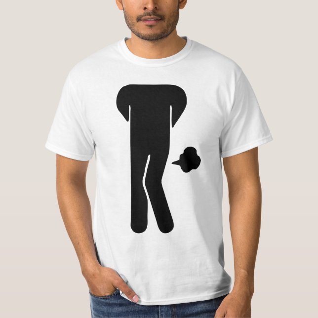 Camiseta A COMIDA THAI PODE SER ESPIONOSA ⚠ Sinal Engraçado (Frente)