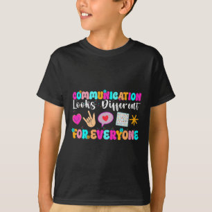 Camiseta A Comunicação Parece Diferente Para Todos Autismo