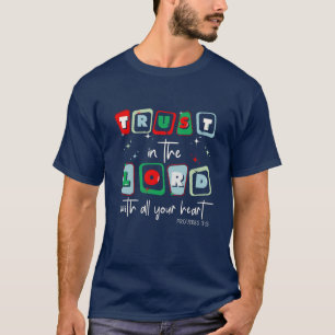 Camiseta A confiança está no senhor com todo seu coração T-