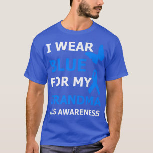 Camiseta A consciência ALS Eu Visto Azul para a minha avó F