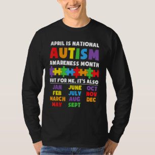 Camiseta A Consciência Autismo Suporta Crianças Com Autismo