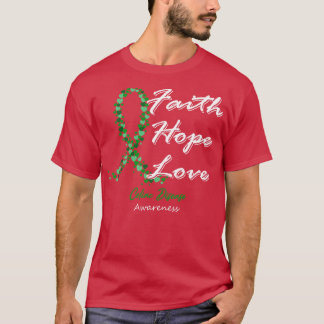 Camiseta A Consciência da Doença Celiônica Fé Esperança Amo