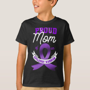 Camiseta A Consciência Da Epilepsia Orgulha A Mãe De Um Gue