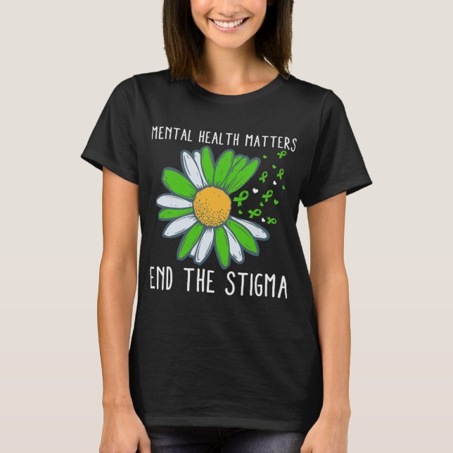 Camiseta A Consciência da Saúde Mental do Estigma 1 (Frente)