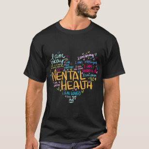 Camiseta A Consciência da Saúde Mental Oferece Depressão