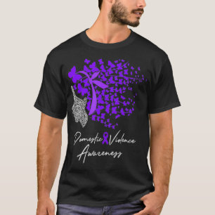 Camiseta A Consciência da Violência Doméstica Oferece Ro