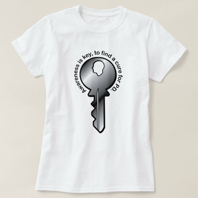 Camiseta A consciência de Parkinson é fundamental (Frente do Design)