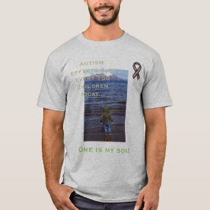 Camiseta A consciência do autismo, 1 em 150… ajuda por