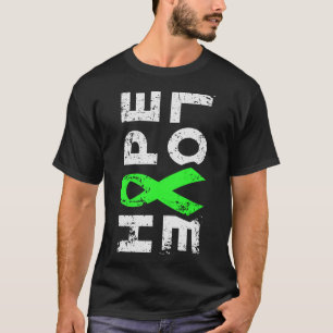 Camiseta A consciência do câncer de figado Esperança amor a