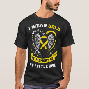 Camiseta A Consciência do Cancer na Infância Dourada Filha