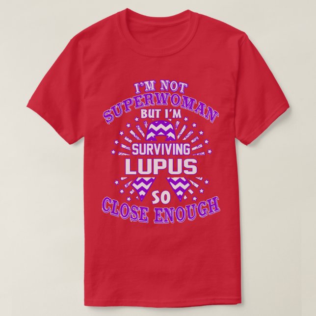 Camiseta A Consciência Do Lupus Não É Uma Supermulher, Mas  (Frente do Design)