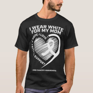 Camiseta A consciência dos Canceres pulmonares dá presentes