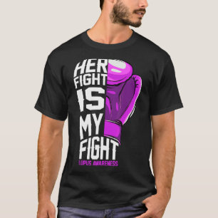 Camiseta A Consciência Sle Lupus Apoia A Luta Que Ela Fez