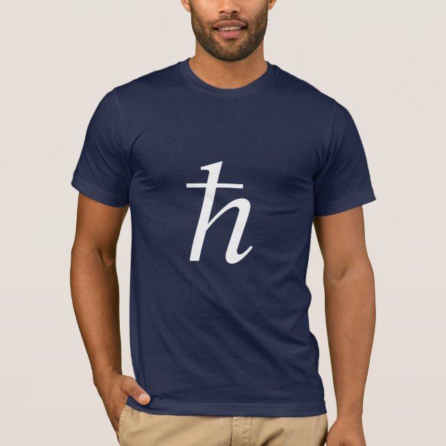 Camiseta A constante de Planck (reduzida) (Frente)