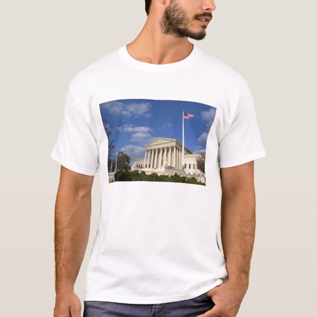 Camiseta A construção da corte suprema dos Estados Unidos (Frente)