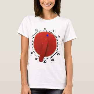 Camiseta A contagem cronometra para baixo