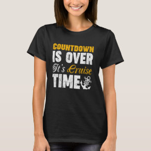 Camiseta A contagem regressiva está acima do tempo de cruze