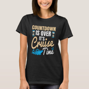 Camiseta A contagem regressiva está sobre o tempo de cruzei