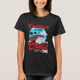 Camiseta A Contagem Regressiva Para as Férias de Navio de C