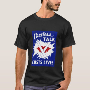 Camiseta A conversa descuidada custa vidas