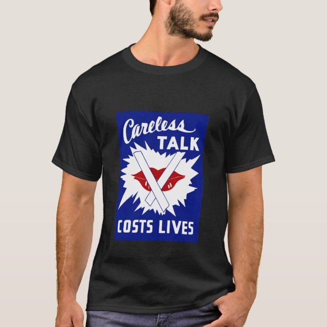 Camiseta A conversa descuidada custa vidas (Frente)