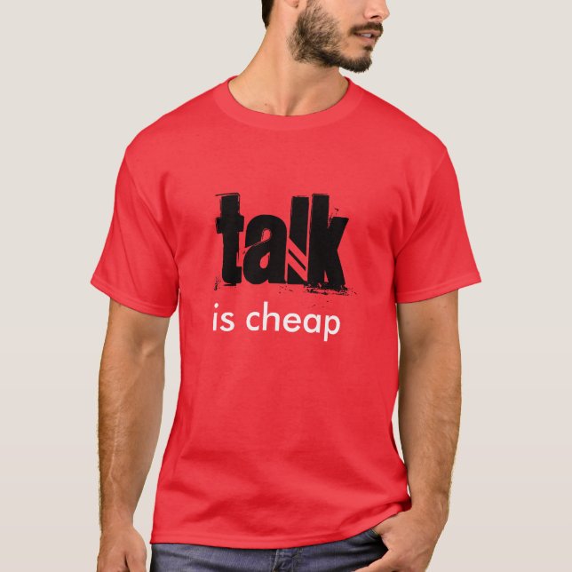 Camiseta A "conversa é" t-shirt barato (Frente)